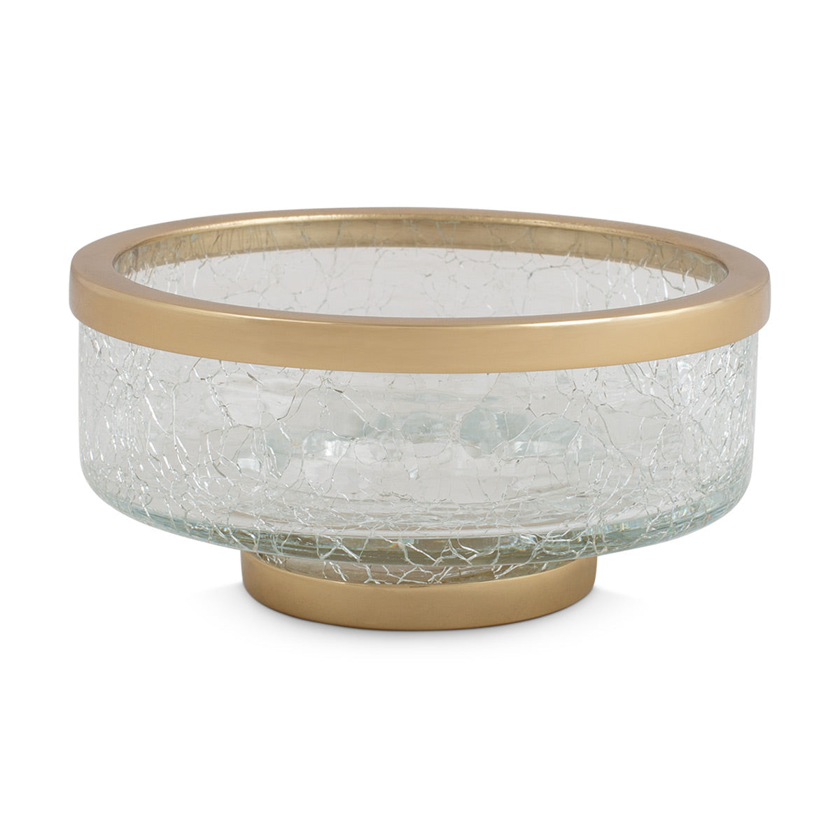 Crackle Glass Soap Dish-IAAH